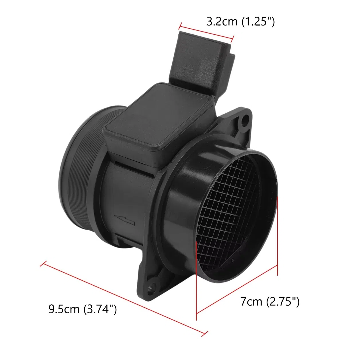 Twowinds - Caudalímetro 5WK9621 Compatible con Citroën Berlingo Jumpy Xantia Xsara C5; Peugeot 306 307 406 806 Partner Expert; Fiat Scudo Ulysse - Sensor Flujo Masa Aire MAF (conector ovalado 5 pines)