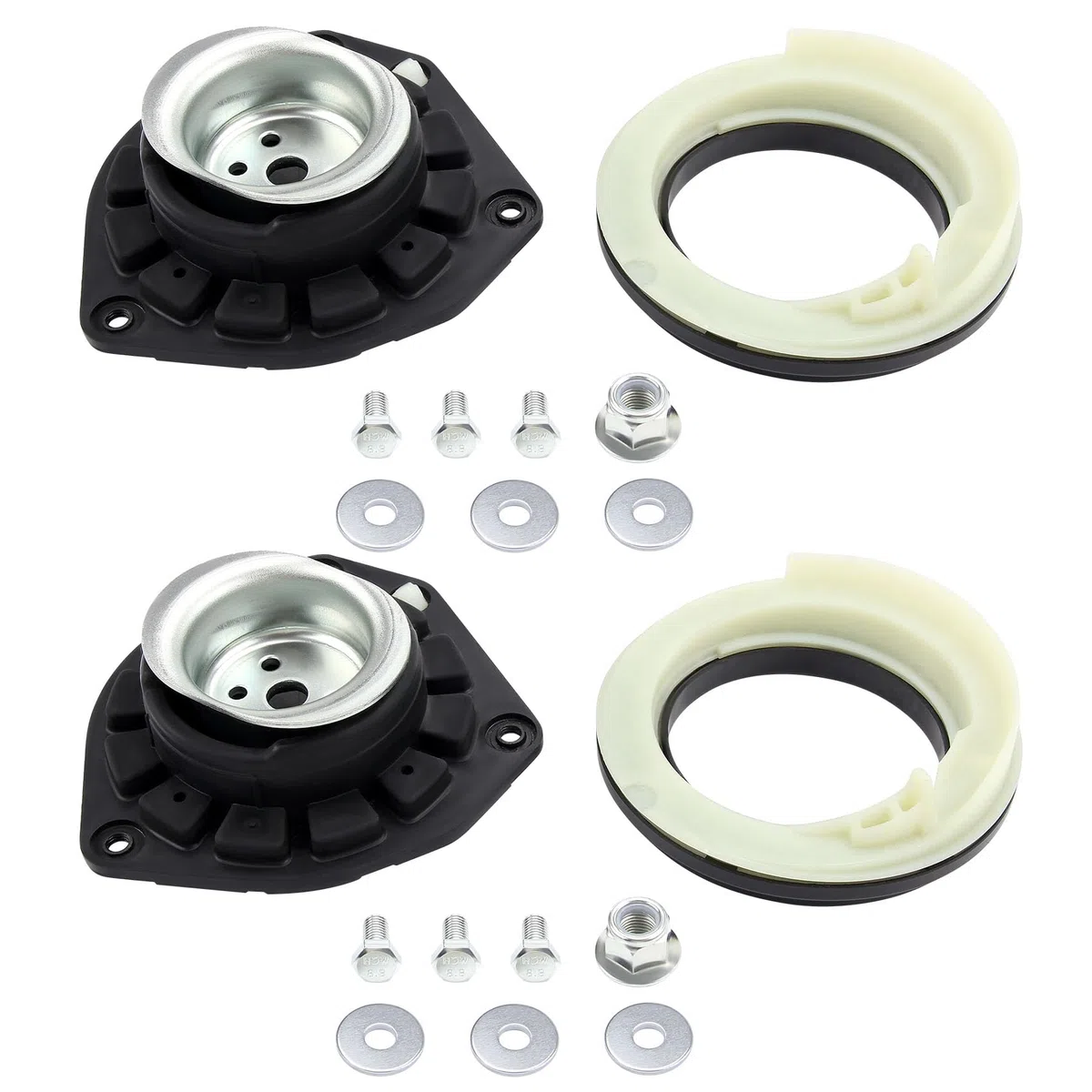 DOCAS 2x Copela de amortiguador Eje delantero,Kit reparación apoyo columna amortiguación 7701207678 7701208891 compatible para Renault Megane 2 Scenic 2 2002-2010