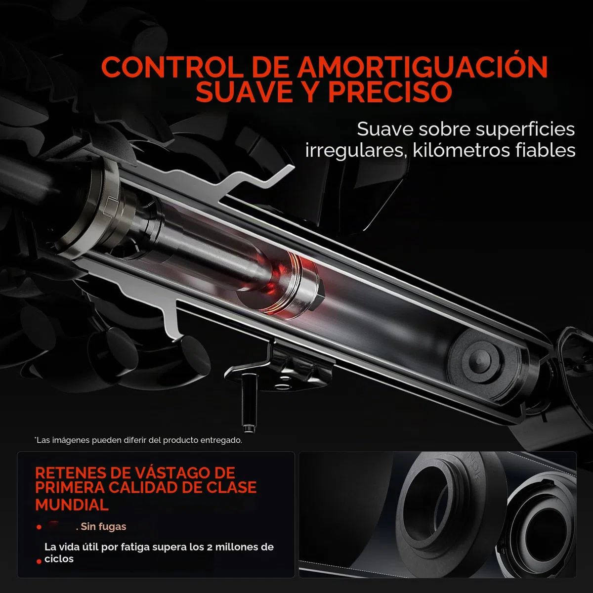 Frankberg 2x Presión del gas del amortiguador Eje Trasero Compatible con A2 8Z0 1.2L-1.6L 2000-2005 Polo 6C1 6R1 9N 1.0L-1.9L 2001-2021 Sustituir# 280564