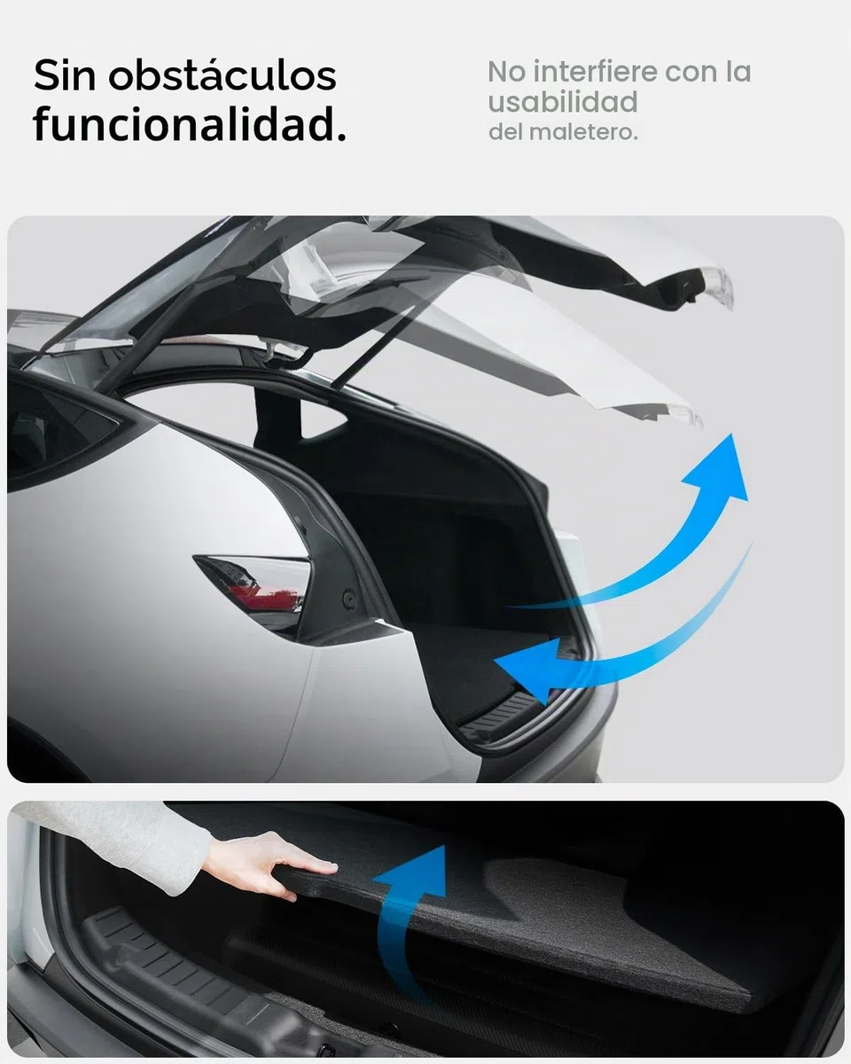 Spigen Tesla Model Y Juniper (Solo Premium y Performance 2025 2026) Protección de alféizar de Maletero, protección Completa de TPE Duradera, Compatible con Accesorios Tesla