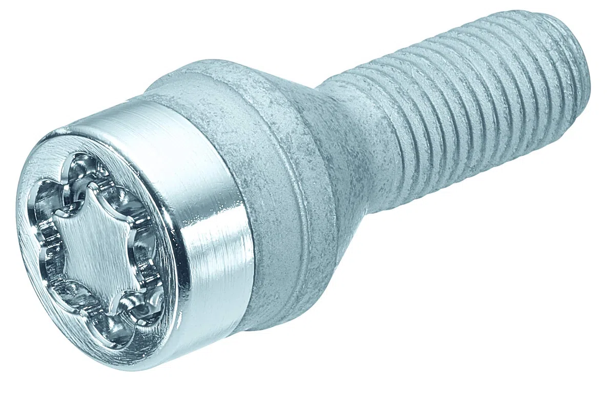 McGard 27184SU Standard - Tornillos antirrobo para ruedas (base cónica, M14 x 1,50, longitud del vástago 25,0 mm, SW17)