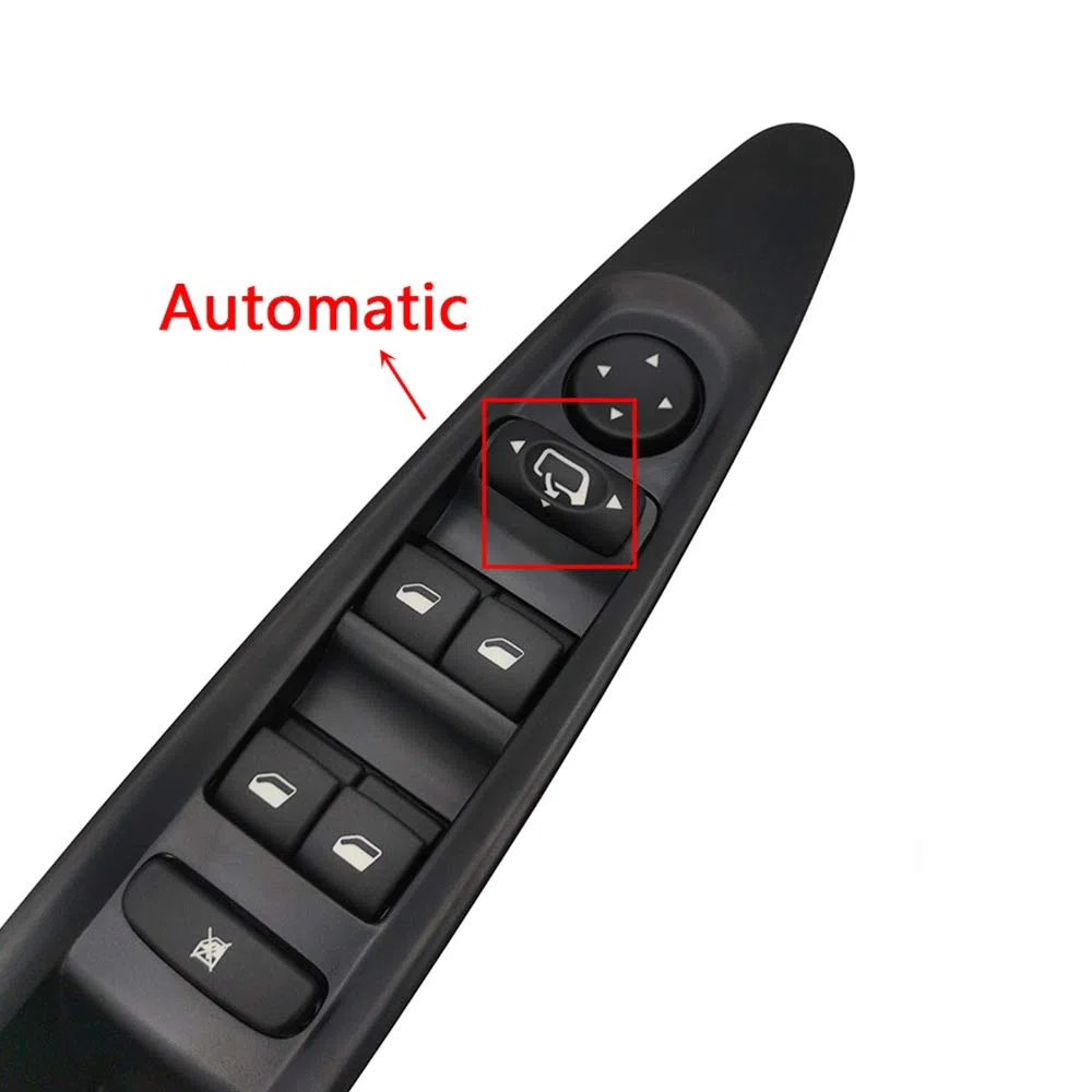 Botonera Elevalunas para Citroen C4 2004-2010 Interruptor de Mando de Ventana Eléctrico Espejo Retrovisor Botones con Panel