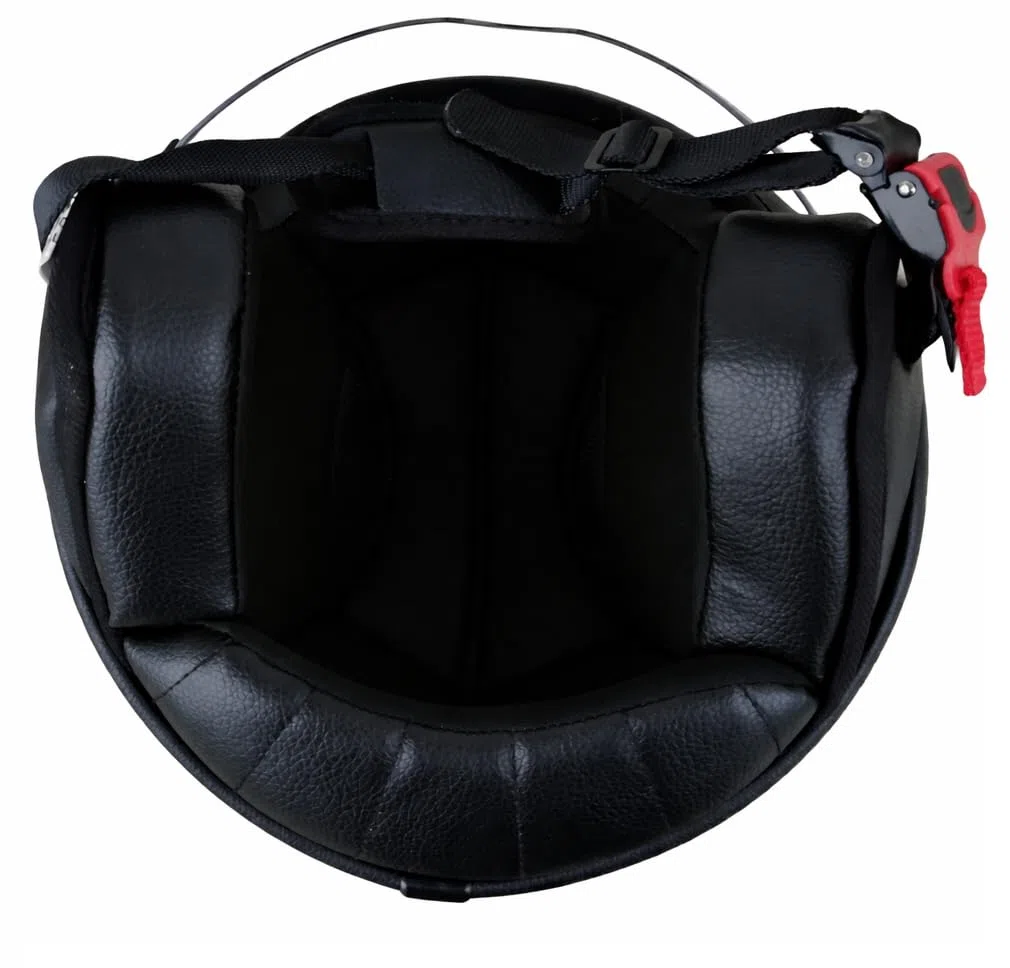 Casco jet con 2 visores en color negro mate con rayas plateadas H710
