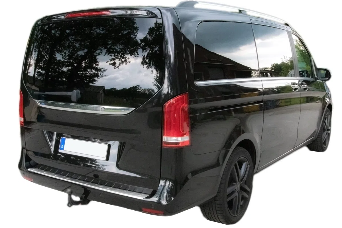 Recambo | Protector de Parachoques Trasero | Compatible con Mercedes Vito Clase V W447 | a Partir de 2014 | Acero Inoxidable Mate | Protección Borde de Carga