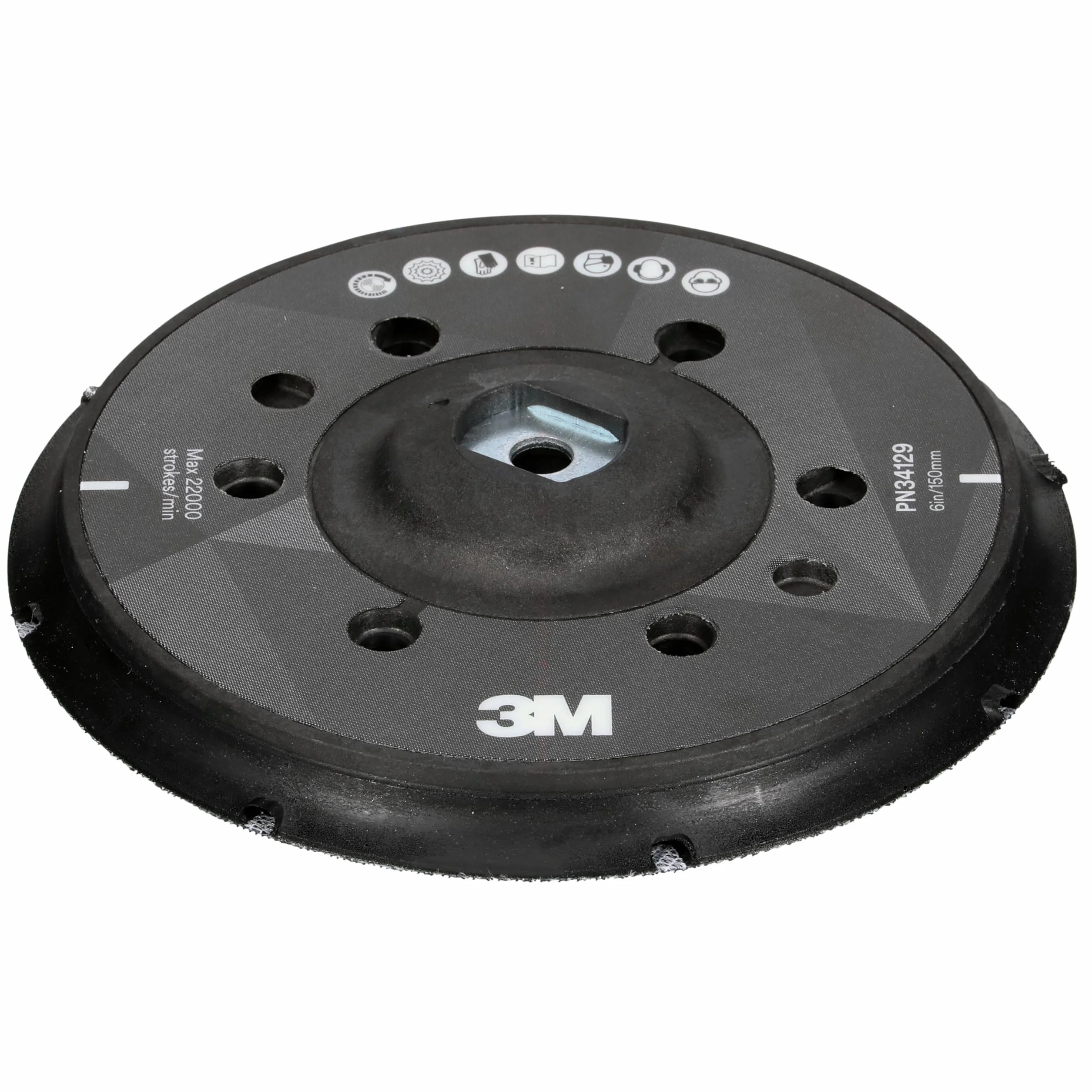 3M Perfect-It Plato soporte para pulidora rotorbital, 150 mm, 34129