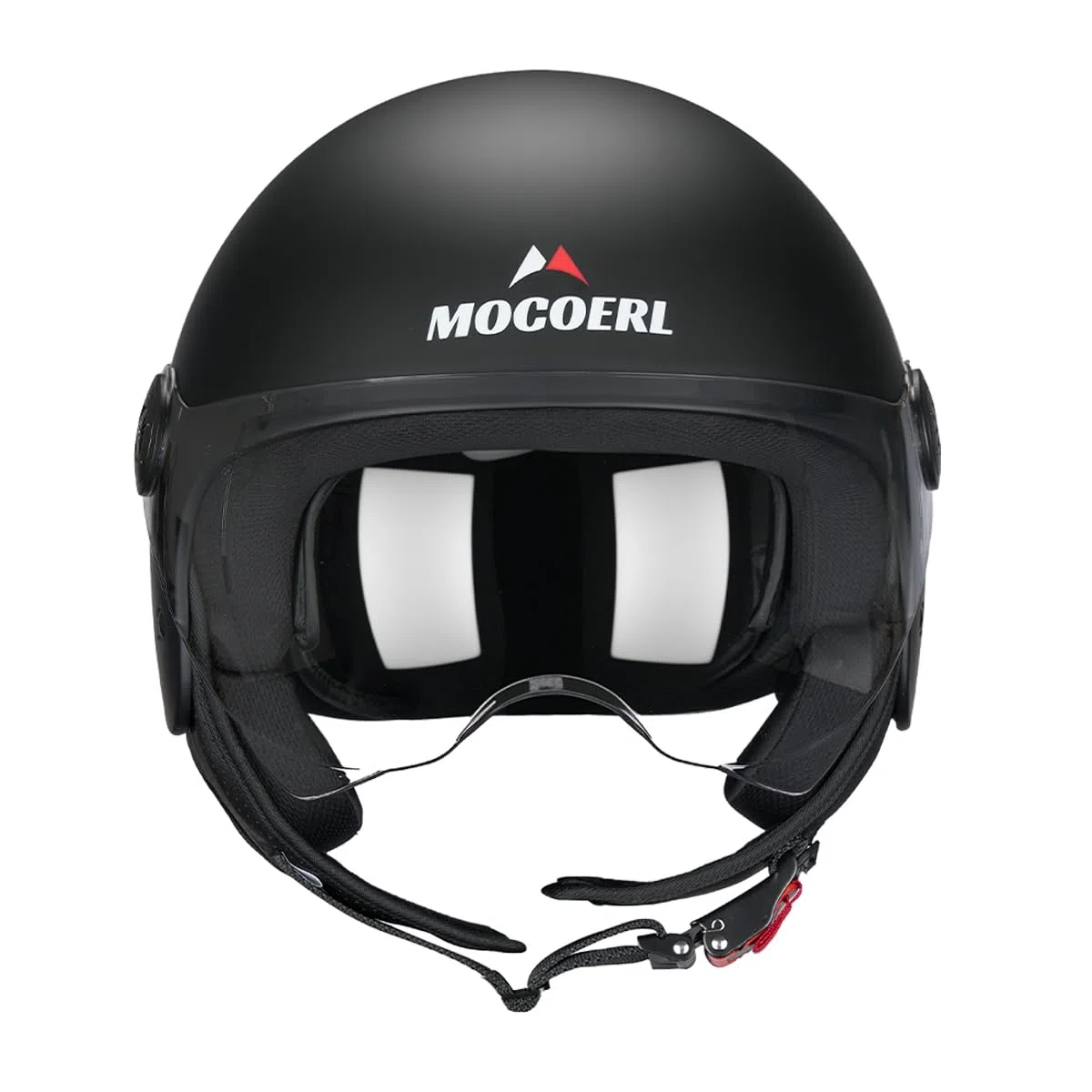 Casco de Moto Jet para Adultos, Visera Transparente, Casco de Moto para Hombres y Mujeres para Ciclomotor Cruiser Bobber y Chopper, Homologado ECE2206, Casco Retro 3/4