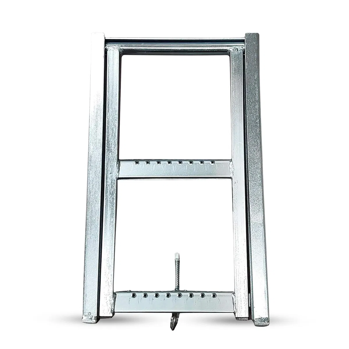 DOJA Barcelona | Escalera Camion | Pack 1 | Escalera 2 Peldaños | 645x350mm | Acabado Cincado | Escalera Escamoteable | para Camion, Caravana, Camper Furgoneta Accesorios, Escalera Plegable Remolque