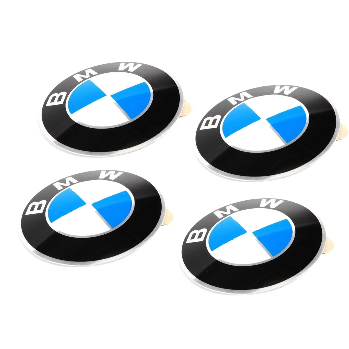 4 BMW OEM rueda tapacubos emblema adhesivo 70 mm
