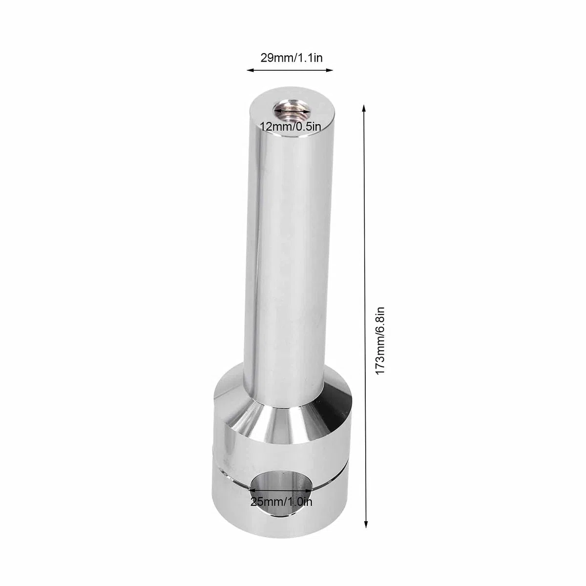 KIMISS Abrazaderas para Elevadores de Manillar de 25 Mm, Kit de Adaptador de Abrazadera de Montaje de Elevadores de Barra de Manillar de Aleación de Aluminio para Motocicleta (cromo)