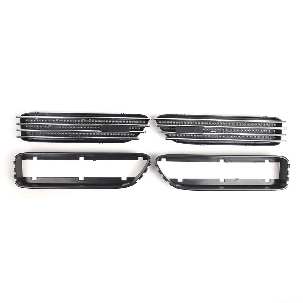 2 rejillas laterales de ventilación para guardabarros de coche, para BMW E46 para M3 2001-2006, 27,7 x 7,5 x 3,2 cm