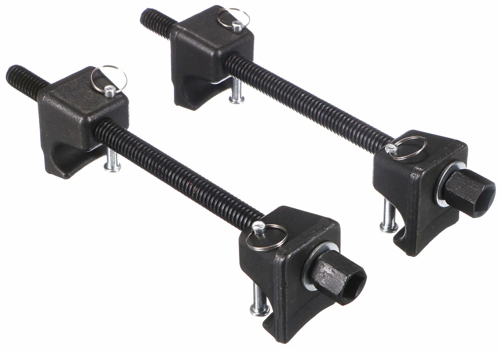Mechanic Spring Set 4 | Heavy-Duty | 2 Unidades de tensores de muelles para Coche con Pasador | 380 mm de tensión | Tuning | Bajada de muelles y amortiguadores
