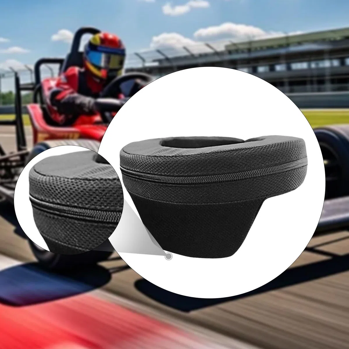predolo Protector de Cuello Go con absorción de Impactos, Multifuncional, ergonómico, para Entrenamiento en Circuito de Juegos al Libre, Adulto Negro