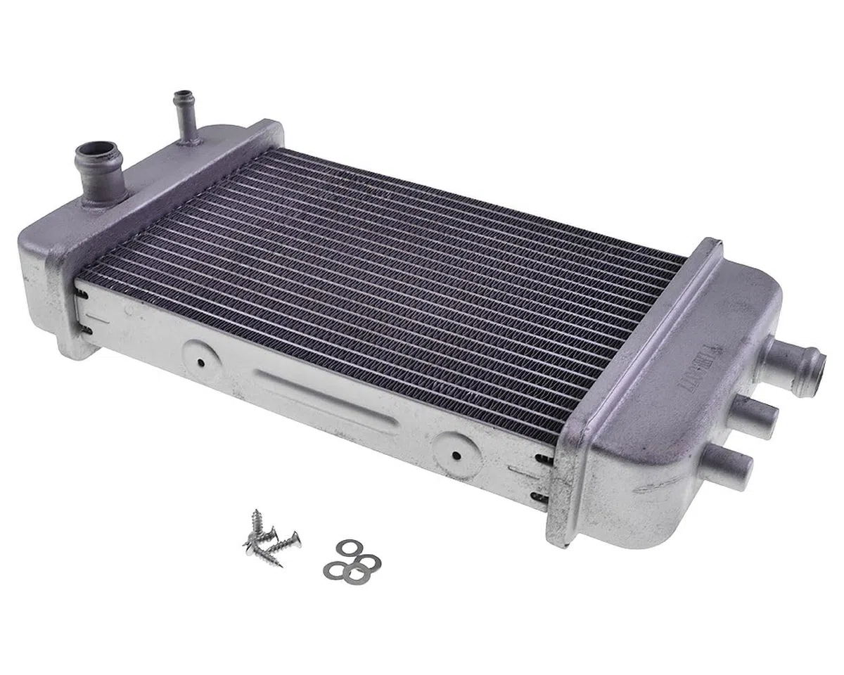 2EXTREME radiador de aluminio compatible con Derbi Senda DRD 50 D50B0 EBS, Gilera SMT ZAPG12A, Aprilia RX SX MX 50 AM6 APABB01 ZD4PV – radiador tuning 50cc – 260x140mm