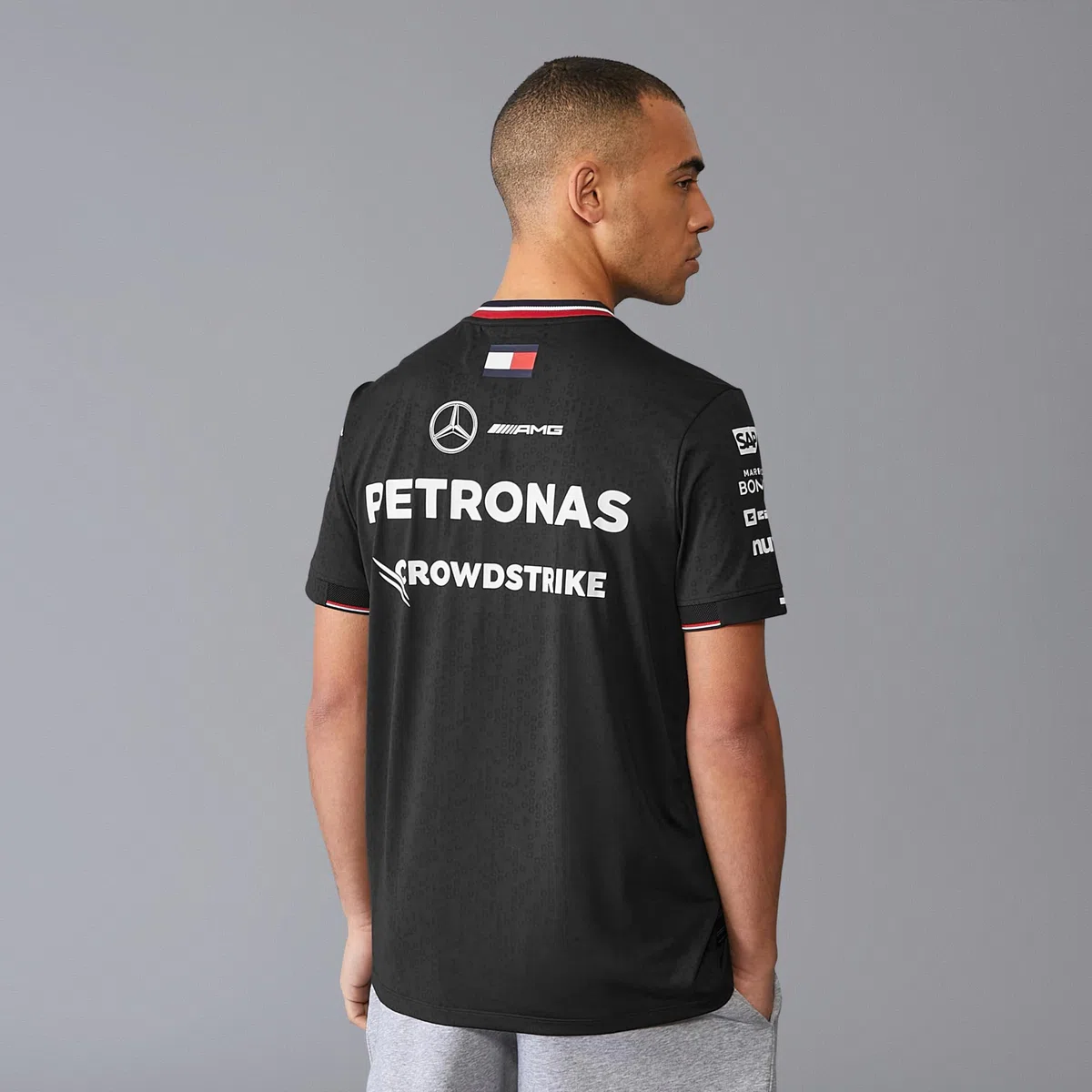 Mercedes AMG Petronas Camiseta Equipo Hombre F1 2024 - Negro - Tamaño: L