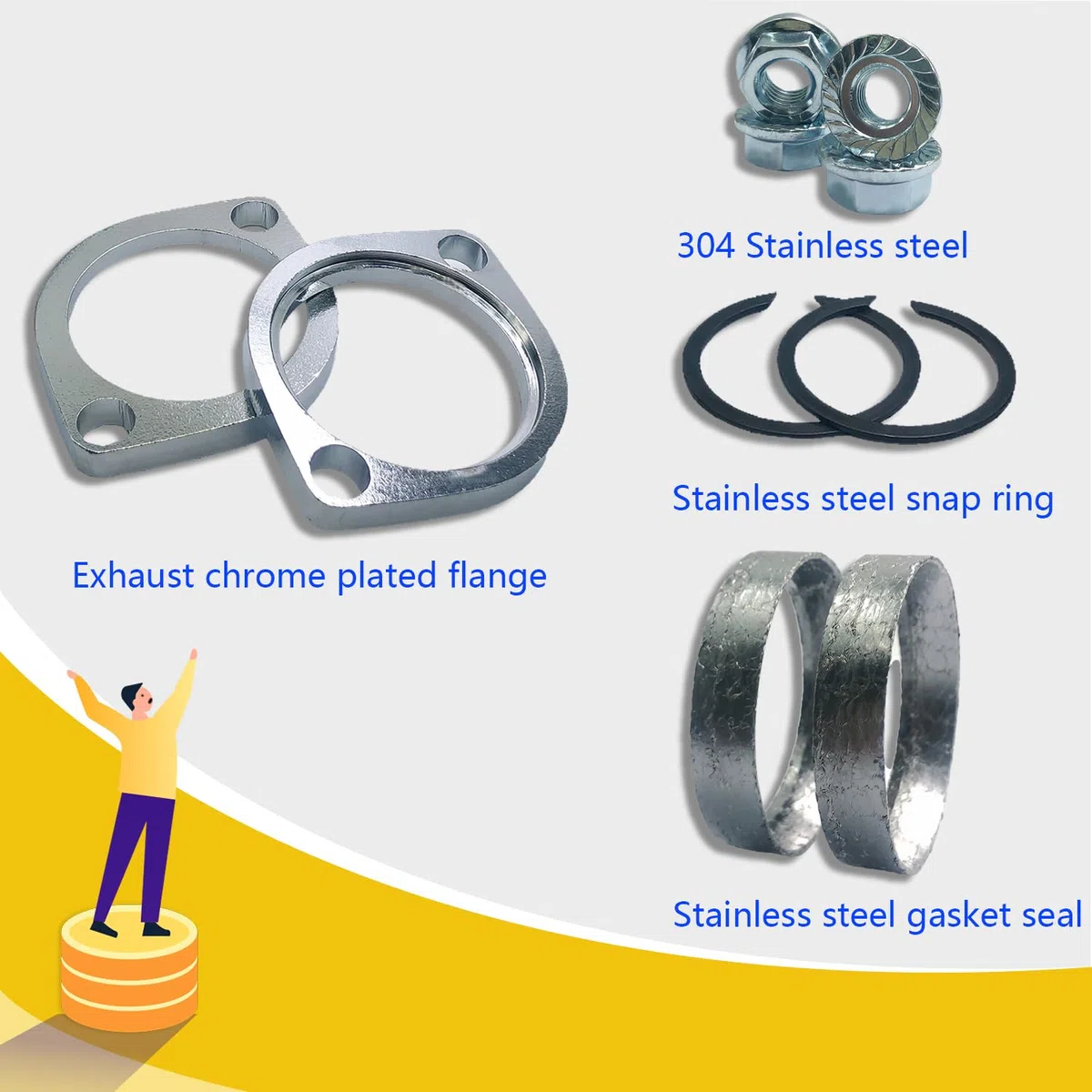 Kit de instalación de juntas de brida de escape para Harley-Davidson Big Twin Sportster 883 1200 XL883 XL1200 48 72 1984-2022