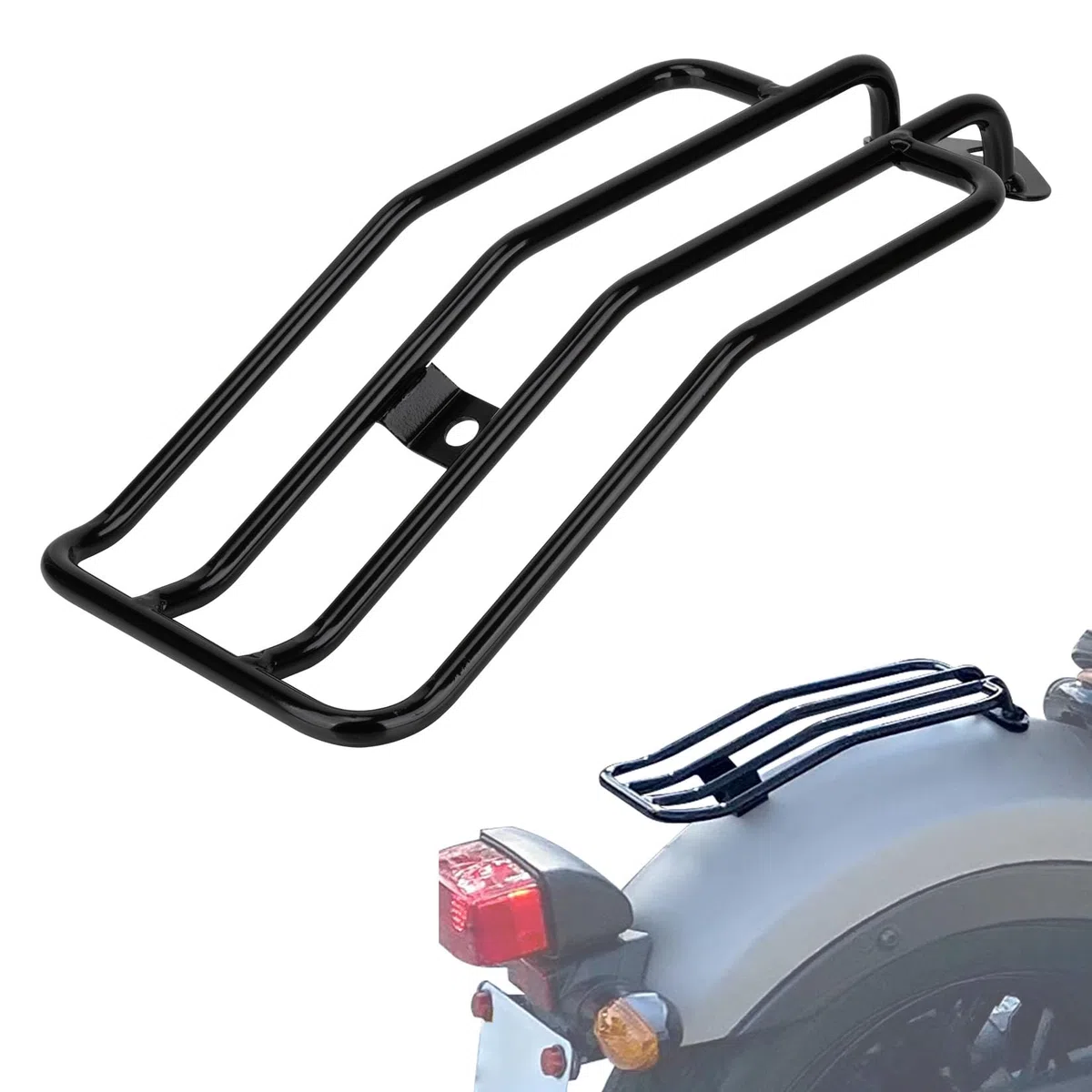 Portaequipajes Trasero para Rebel 300 - PSLER para Rebel 300 CMX300 Rebel 500 CMX500 2017-2026 Accesorios para Motocicleta Estante Trasero Negro