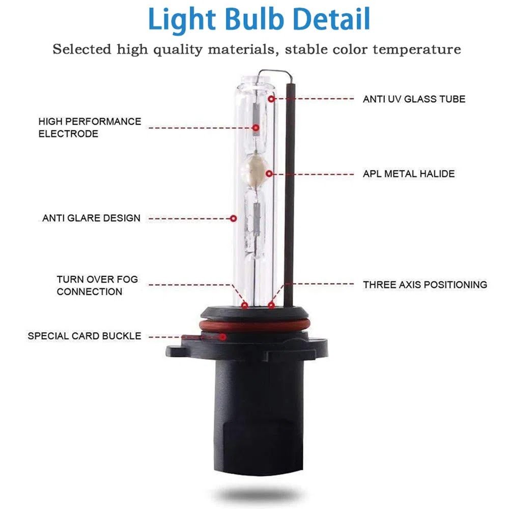 55W Kit de luz HID Xenón 12000K H4 HID Xenon Bombilla Lámpara Kit de Conversión Lastre 12V