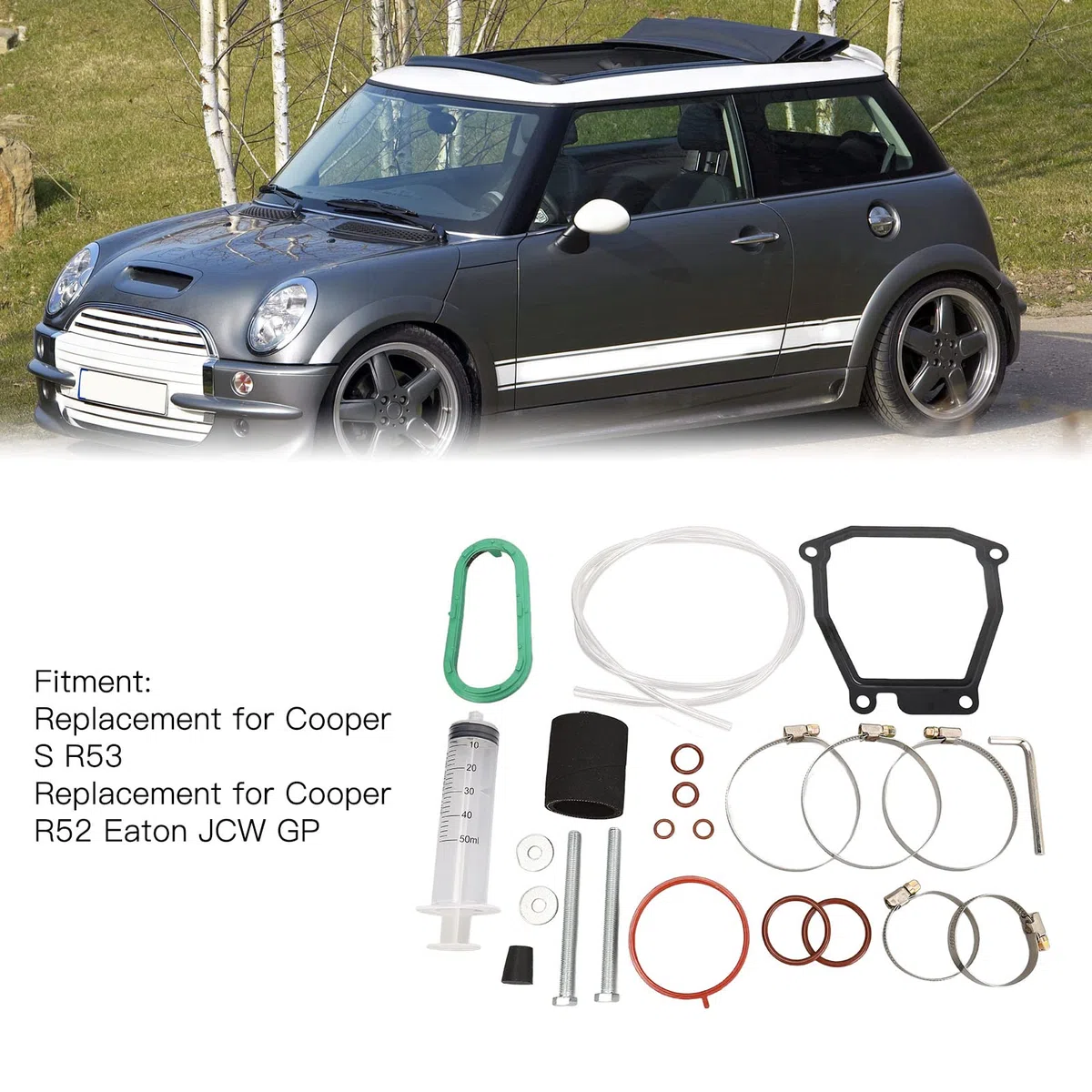 23pcs Kit de servicio sobrealimentador Accesorios de automóviles Reemplazo de S R53 R52 JCW GP