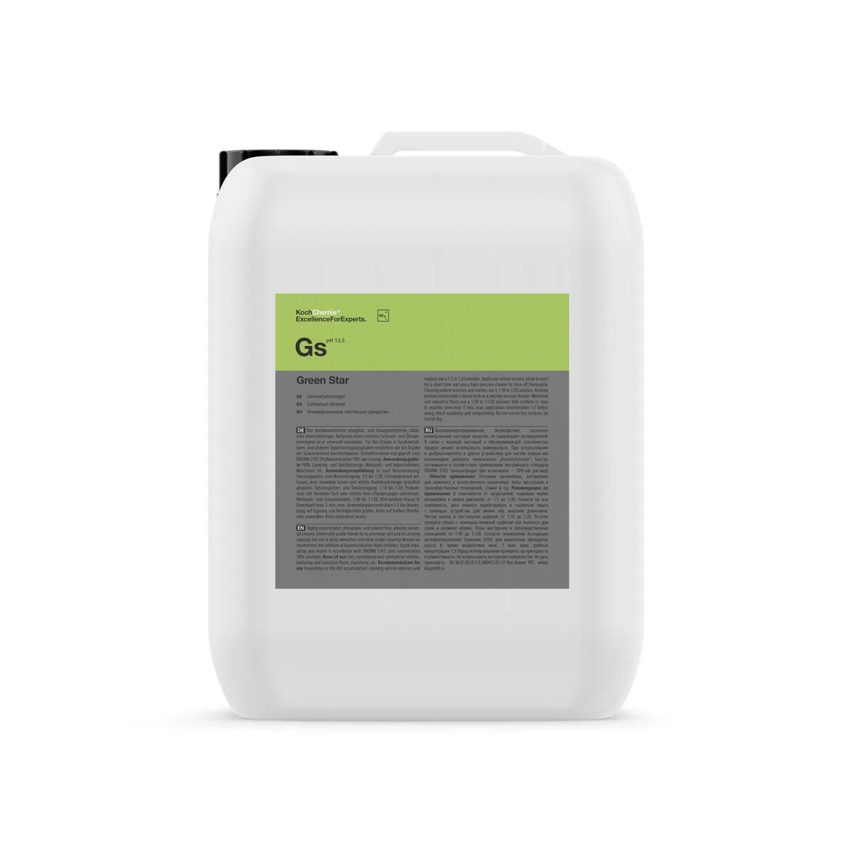 KOCH CHEMIE - Gs Green Star - Limpiador universal - Limpiador universal 5L
