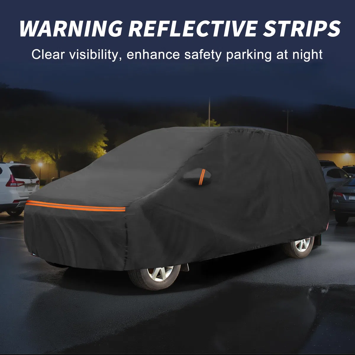 A ABSOPRO Funda De Coche para Mercedes-Benz Vito 2003-2014 Algodón Spunlace Exterior Funda De Coche Completa para Todas Las Condiciones Climáticas A Prueba De Agua A Prueba De Viento Negro