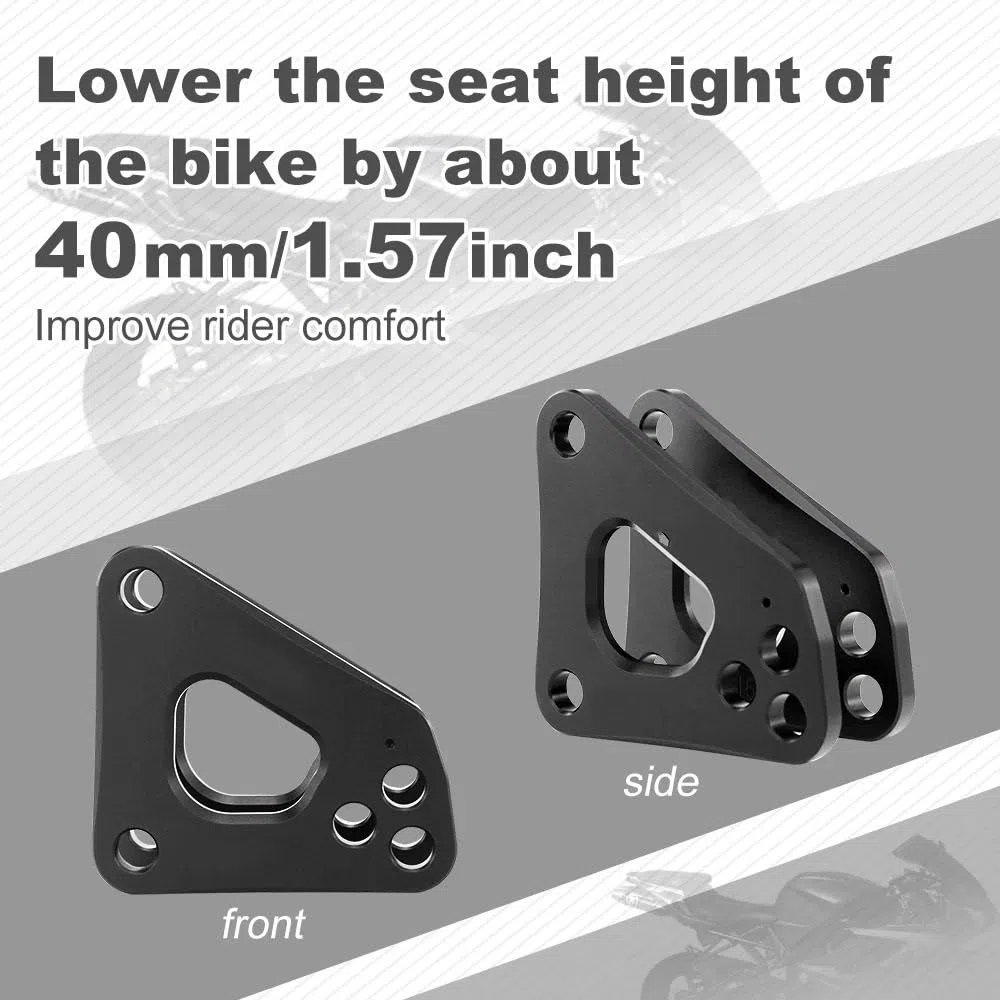 Bieletas de Descenso Ajuste para Triumph Daytona 675 R 2006-2016 Ajuste para Street Triple 675 R Link Trasero Ajustable Enlaces de Descenso Drop Bieletas Descenso Trasero