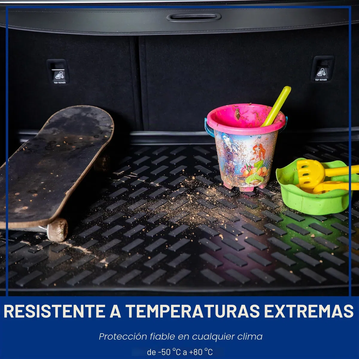ELMASLINE 3D Bandeja de Maletero para Dacia Jogger 2022-2026 | Protector de Maletero a Medida | Borde Extra Alto