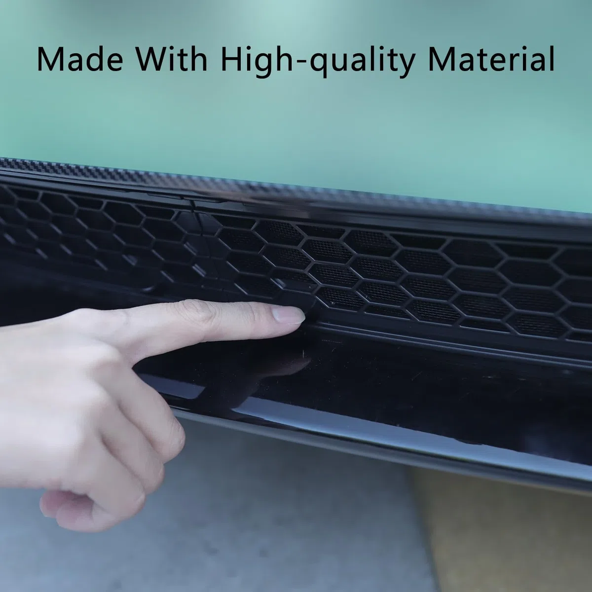 Arcoche Rejillas Frontales de Radiador Malla de Parrilla Frontal Para Tesla Model 3 2025 2024 Highland, Inserciones de Parrilla Delantera Cubierta Parrilla Delantera Para Model 3 Accesorios