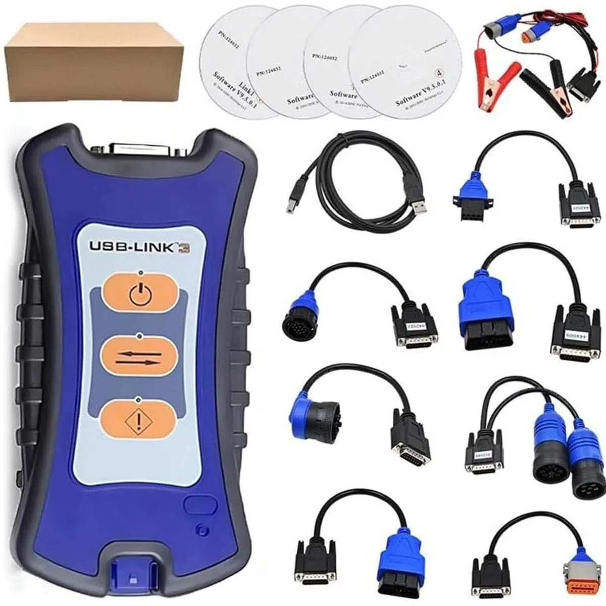 Qiang Nexiq USB-Link 3 + Wireless Interface | Diagnóstico Avanzado para Camiones Pesados y Ligeros | Detección Rápida de Fallas OBD-II y SIS-Tema | Escáner Profesional para Excavadoras