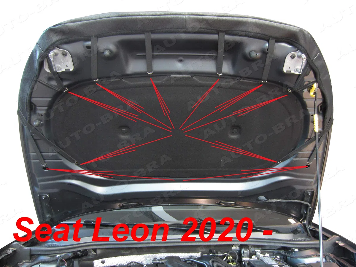 Auto-Bra AB3-00581 Protector del Capo Compatible con Seat Leon KL Desde 2020 Bonnet Bra Capó de Coche Tuning