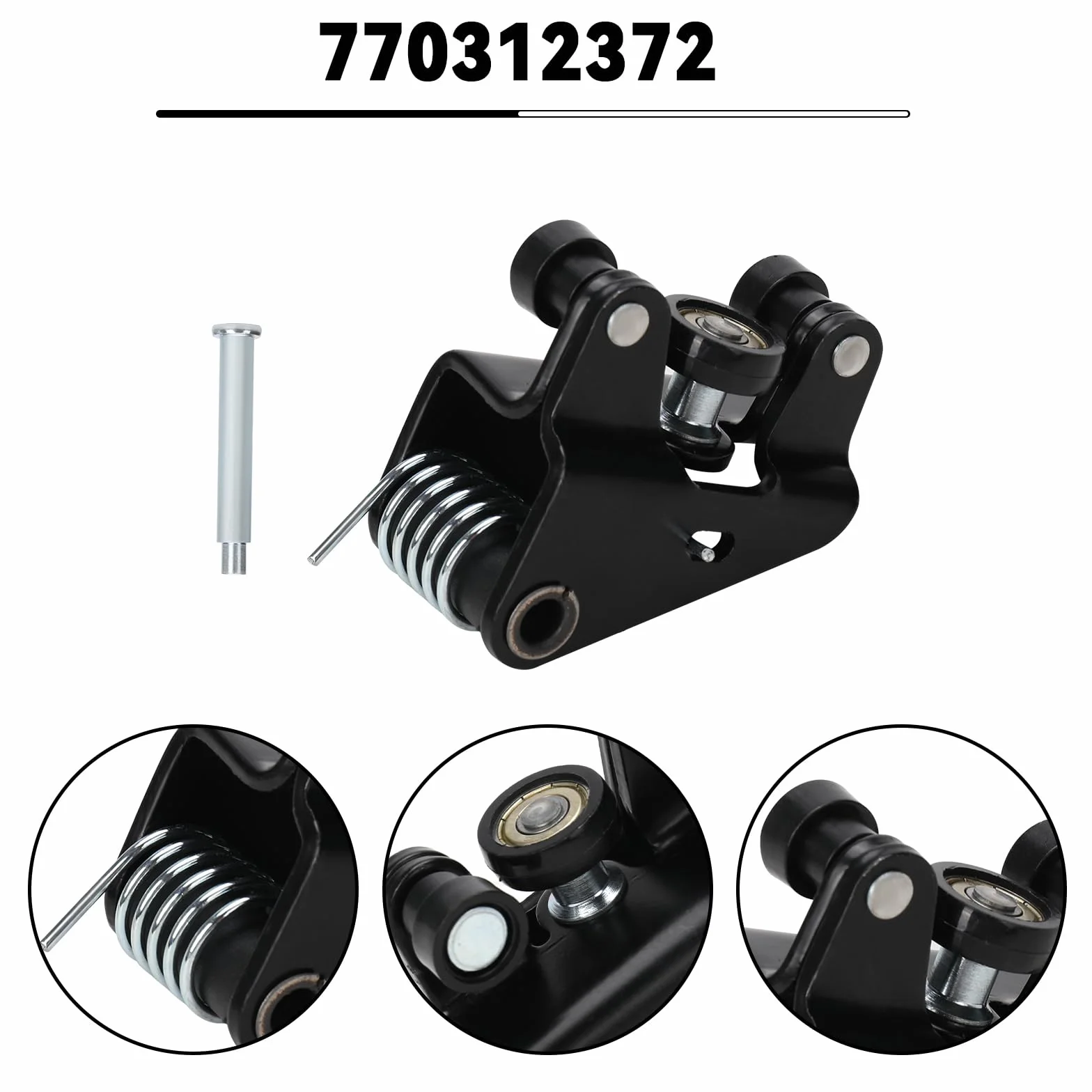 Guía de Rodillo de Puerta Corredera Reemplazo para 2001-2015 Renault Trafic Nissan Primastar Opel Vivaro, Rodillos de Puerta Corredera Inferior Derecha 7700312370 770312372 7700312012