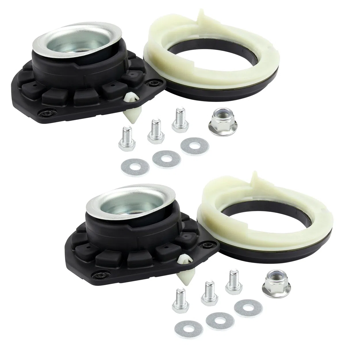 DOCAS 2x Copela de amortiguador Eje delantero,Kit reparación apoyo columna amortiguación 7701207678 7701208891 compatible para Renault Megane 2 Scenic 2 2002-2010