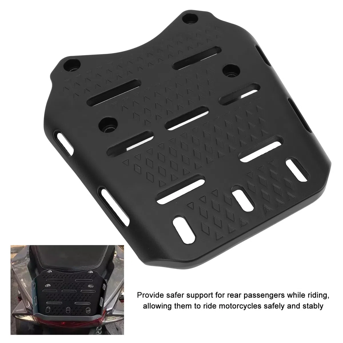 Portaequipajes para Motocicleta para PCX 125150160 2014-2024, Aleación de Aluminio CNC para PCX 125150160 2014-2024 Estante para Portaequipajes Trasero, Espacio de Almacenamiento