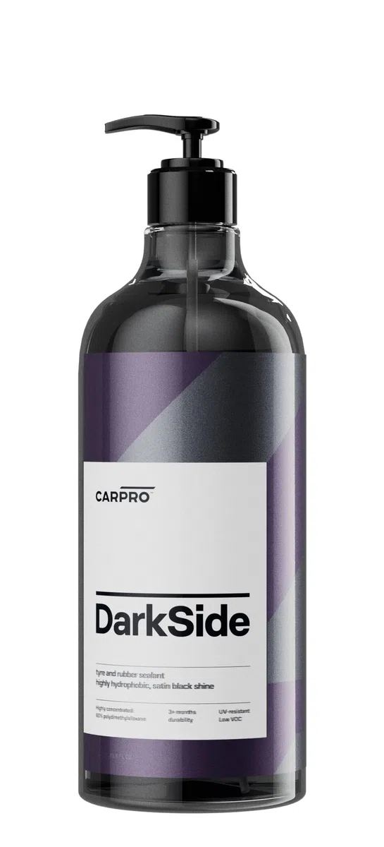 CarPro DarkSide - Sellador de neumáticos y goma, 1000 ml, revestimiento de goma