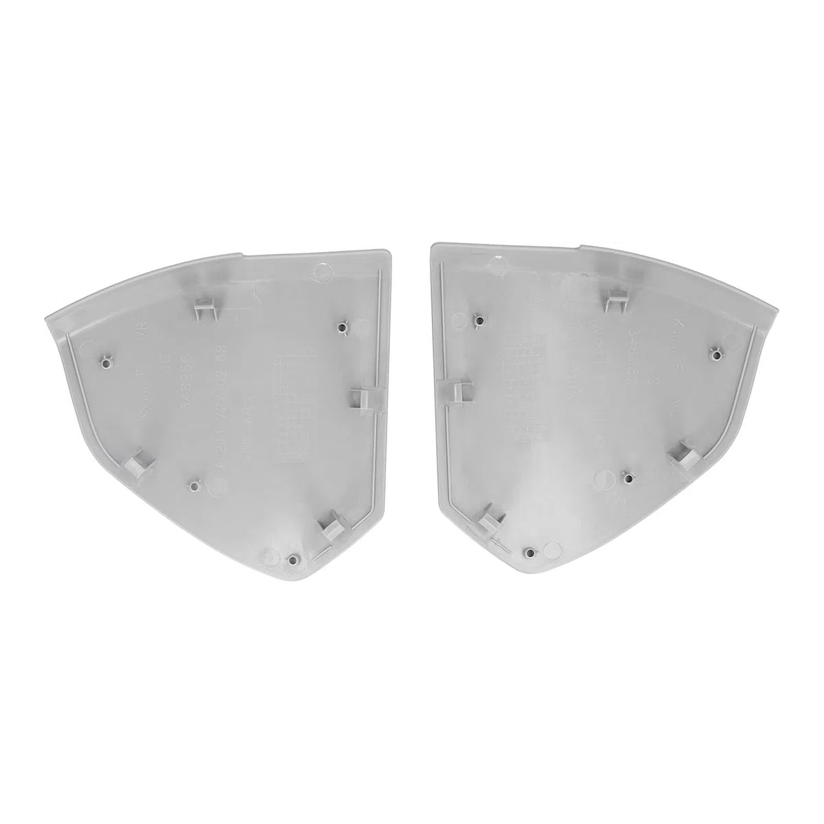 Par de la Cubierta de la Puerta Delantera Izquierda a la Derecha 2117270148 2117270248 Fit para W211 2003 a 2006 (Gris)