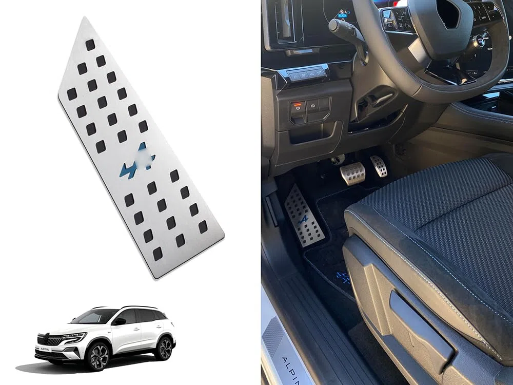 Reposapiés de acero para Renault.AUSTRAL, Rafale, Espace VI | 1 pieza Inox Esprit Alpine Austral Austral-e Accesorios Tuning Piezas