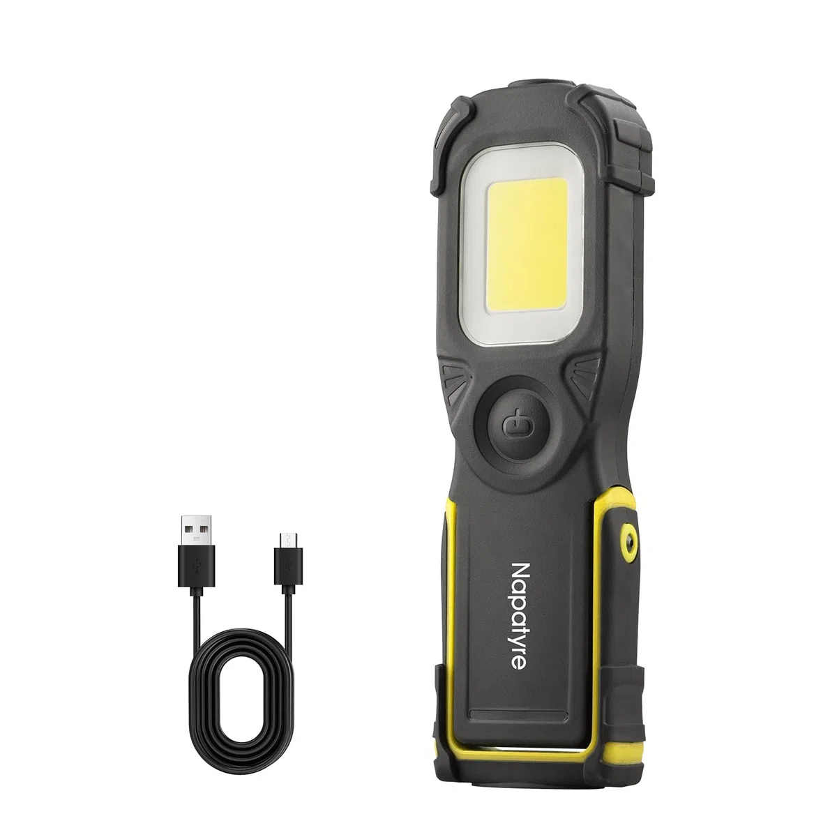 Linterna de Trabajo LED Recargable, 5200mAh Luz de Trabajo Lámpara de Taller con Base Magnética Giratoria de 180°, 1000LM 3 Modos Linterna Mecanico para Garaje, Camping, Emergencia