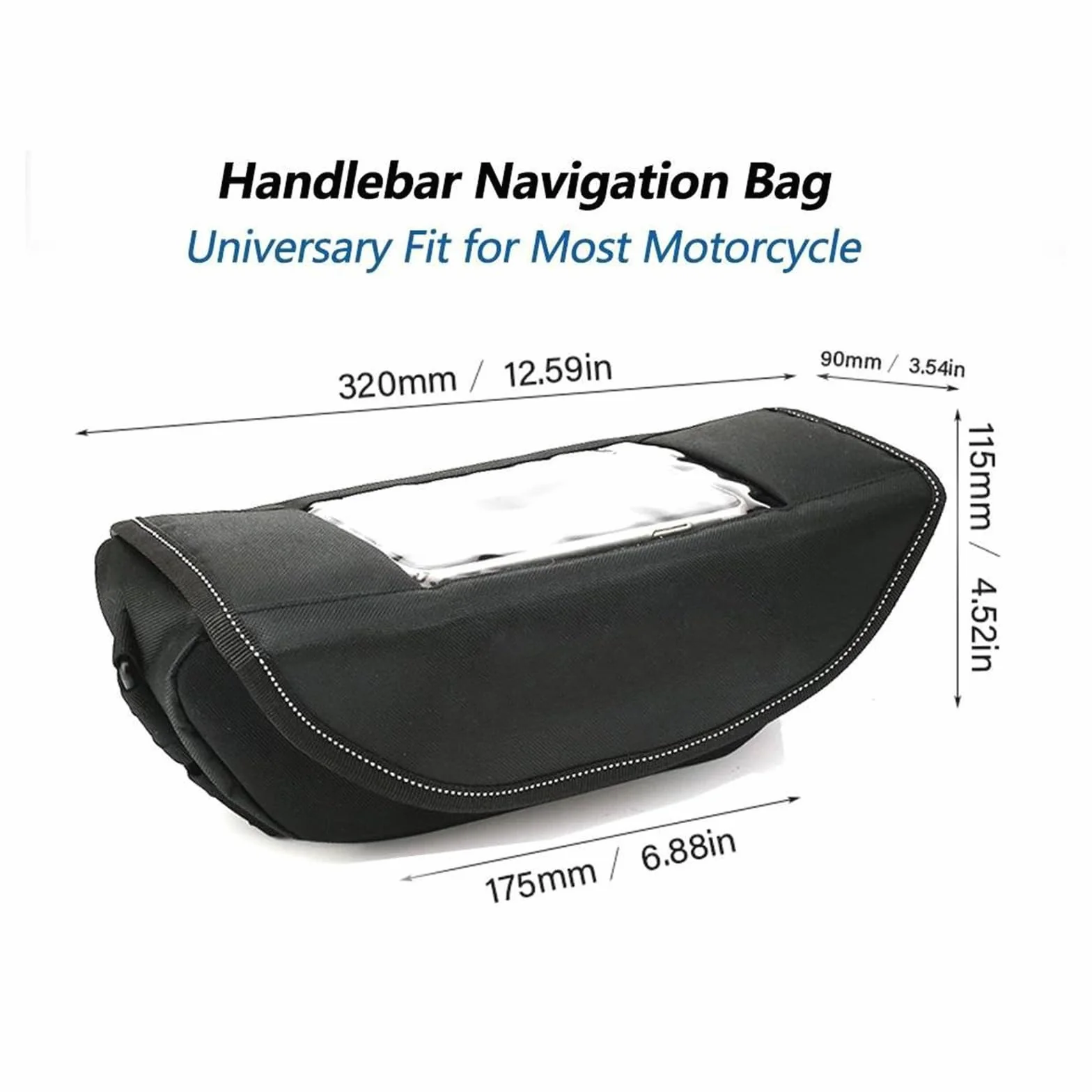 Bolsas para Manillar Moto para VOGE DS800X Rally DS 800X Rally Ds800x(Black)