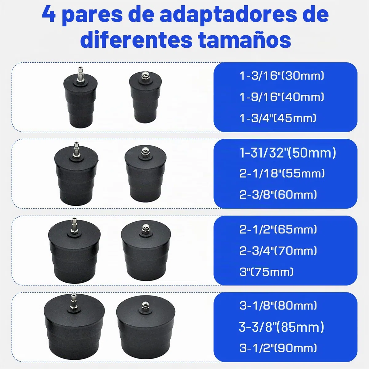 Juego De 9 Comprobadores De Fugas Para Sistemas Turbo, Rango De PresióN: 60 Bar - 80 Psi, Kit De Prueba De PresióN De Intercooler, Comprobador De PresióN Para Sistemas De Compresores