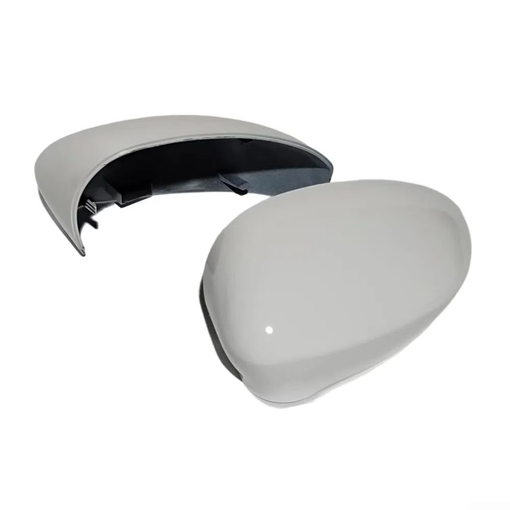 Carcasa para espejo retrovisor exterior, color blanco, compatible con FIAT 500 2007-2023 500C Grande Punto para EVO ABS Plástico Pieza de repuesto izquierda derecha