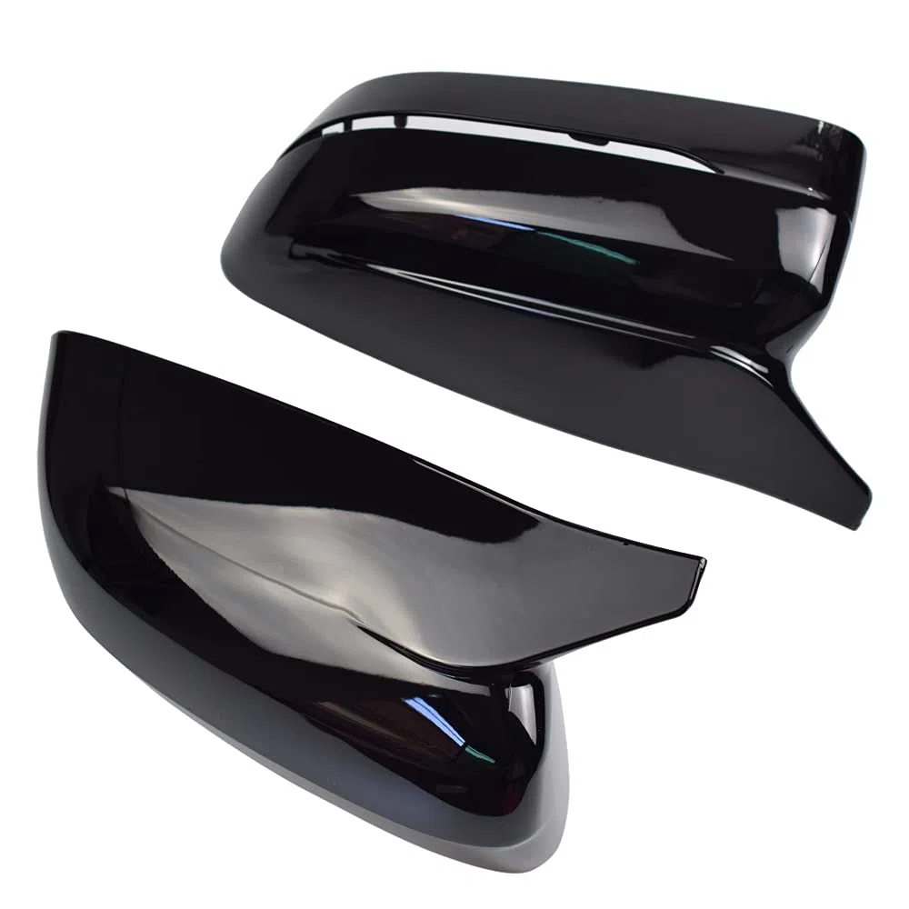 1 par Carcasa Espejo Retrovisor para B-MW G20 G21 G30 G31 G11 G14 G15 (Negro brillante)