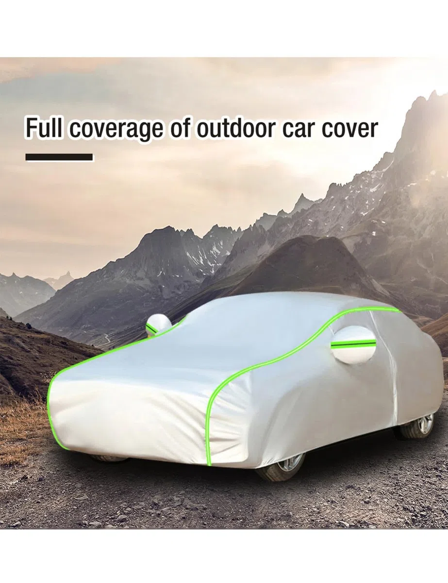 Funda Coche para Toyot𝐚 Land Cruiser 120 2002-2009(448.5×188.5×183cm)，Funda para Coche，Funda de Coche para Exterior Impermeable Transpirable Sol Lluvia UV Polvo Protección contra Todo Clima.