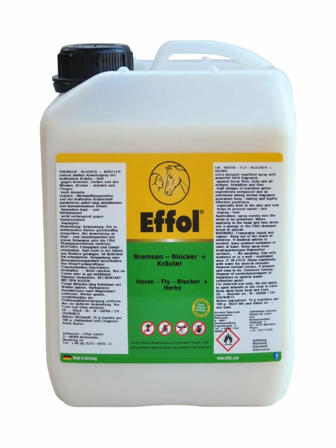 Effol bloqueador de frenos ESPECIAL Hierbas 2,5 Garrafa De Litro + GRATIS Desinfección de la mano