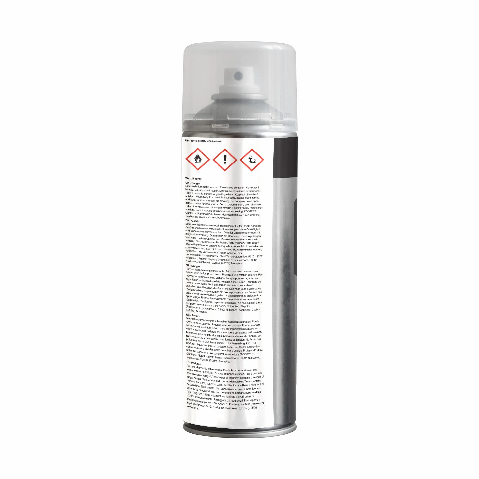 JENOLITE Waxoil Spray de prevención y protección contra el óxido | Claro | Aerosol de protección contra la corrosión para automóviles, Bicicletas y Motocicletas | 3 x 500ml