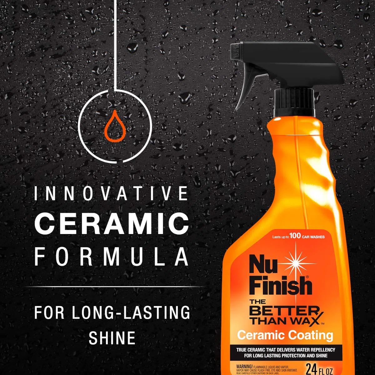 Nu Finish Kit protector de abrigo, juego de 4 protectores de coche que protege y restaura el brillo del coche, incluye revestimiento de cerámica, brillo rápido y 2 toallas de microfibra