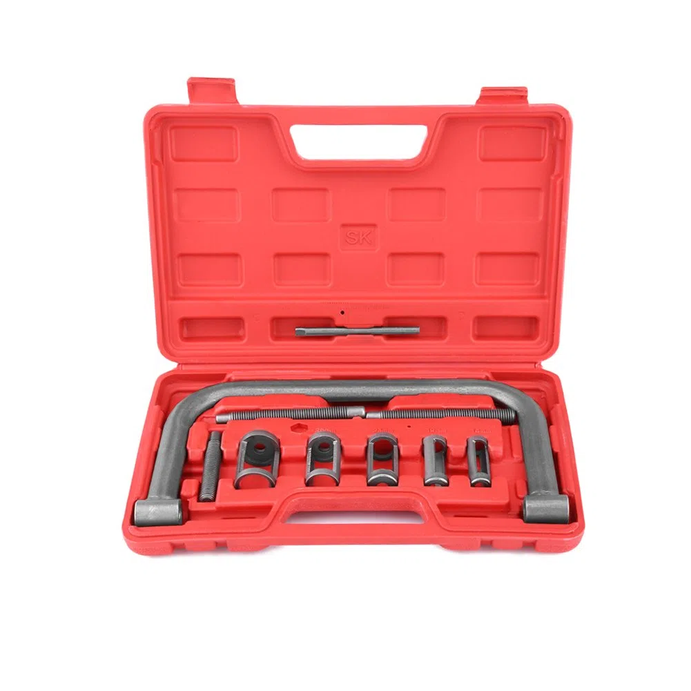 Herramienta automotriz de resorte de válvula, kit de compresor de resorte de 10 piezas con 5 adaptadores, herramienta instaladora de extracción para coche