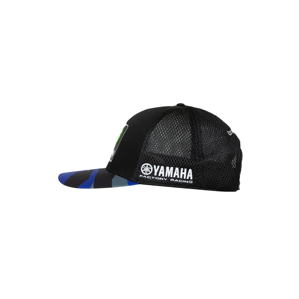 VR46 Gorra Con Visera Replica Team Yamaha Monster ,Hombre,One Size,Negro