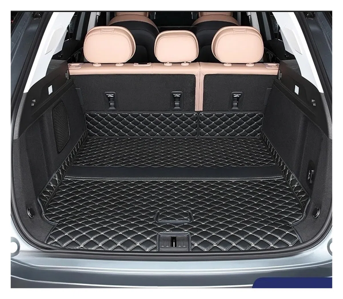 Coche Forro Maletero para Tiggo 9 Ebro S900 2024~2026 2025 Cubiertas De Botas PU para Coche Prevención Arañazos Alfombrilla para Maletero Bandeja Accesorios Forro Protección