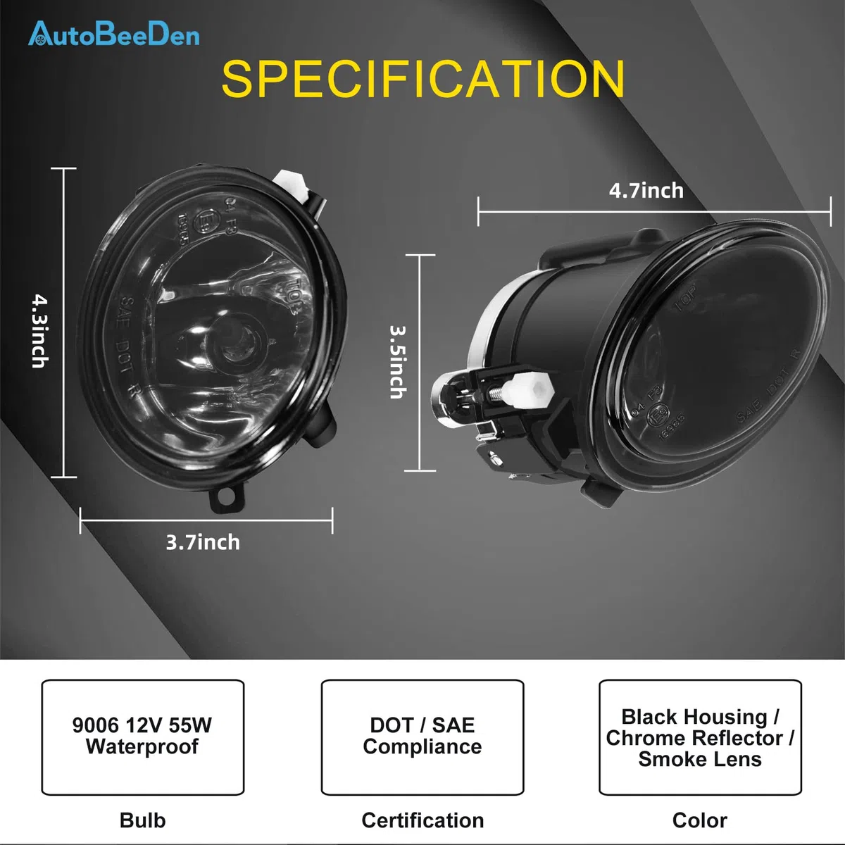 Luces antiniebla compatible con BMW (E46 E39 Parachoques M Tech Paquete deportivo M) Serie 3 5 M3 M5, 09/2000-12/2007, (HB SDN WGN CPE CONV) (Negro)