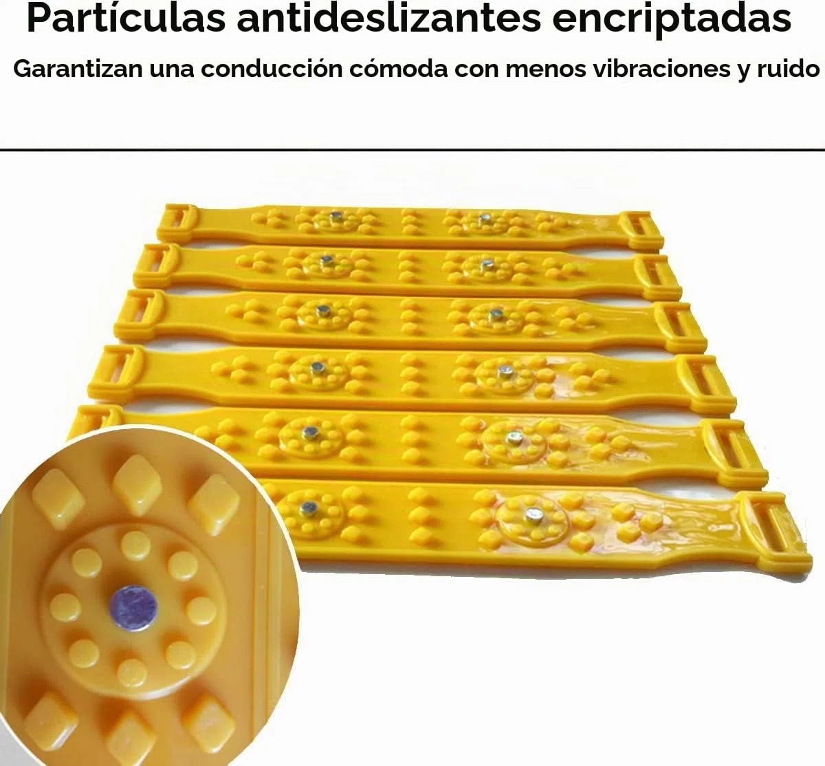 Riloer Cadenas de neumáticos de nieve, 10 cadenas de nieve antideslizantes para coche, para nieve, barro y arena, cadenas universales de neumáticos de invierno con bolsa de almacenamiento