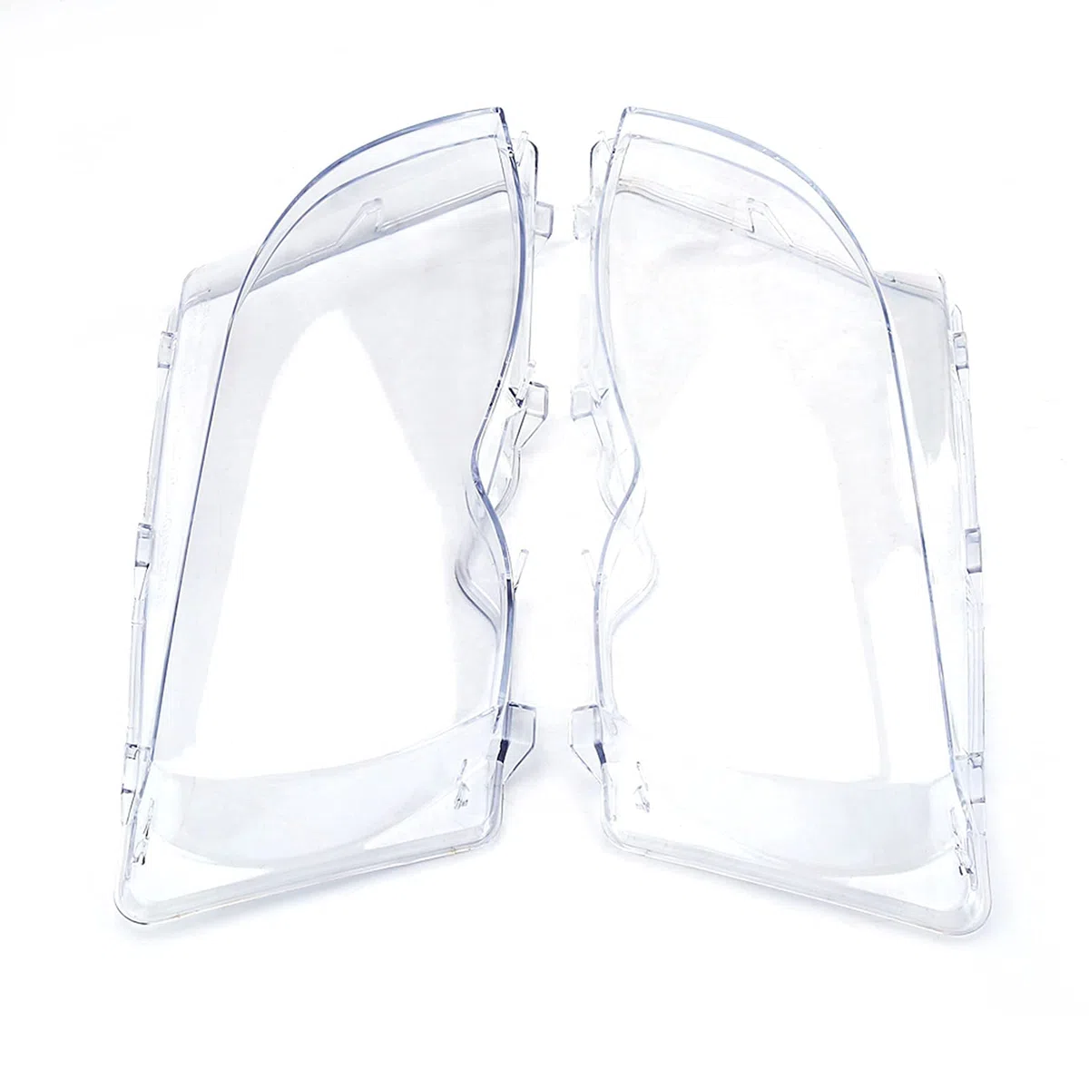 Ejoyous 1 Par de Cubiertas de Cristal para Faros Delanteros de Coche Izquierdo Y Derecho para E46 4D 320i/325i/325xi/330i/330xi 02-05 63126924043 63126924044